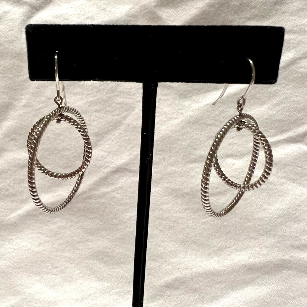 NWOT Saks Fifth Avenue Sterling Silver Earrings - Picture 2 of 5